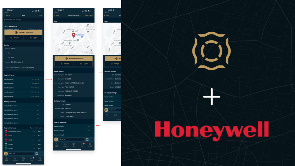A photo showing the new features coming to ActiveAlert with the new Honeywell CLSS intergration.